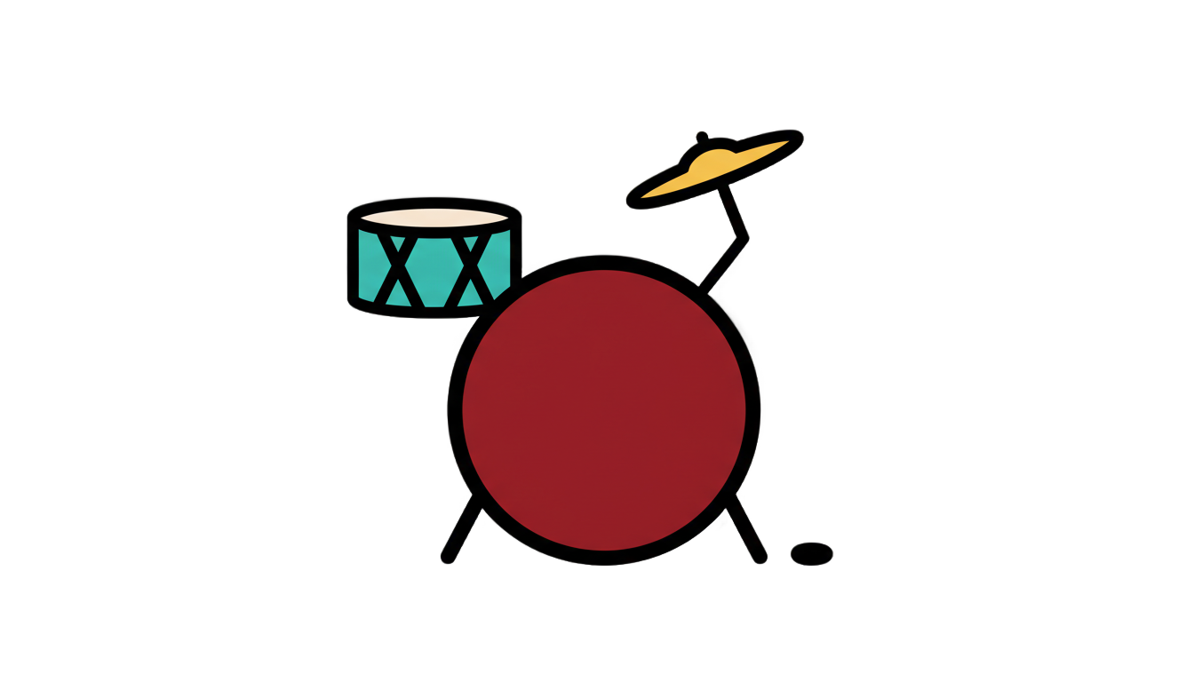 drum kit icon png PNG transparent background