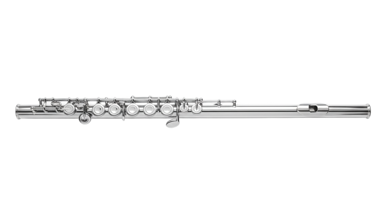 flute black and white png PNG transparent background