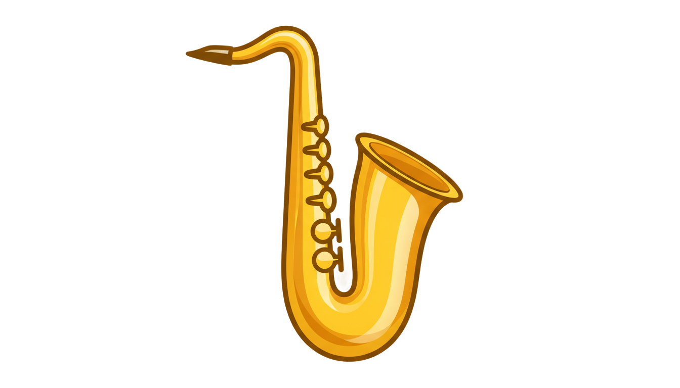 saxophone emoji png PNG transparent background