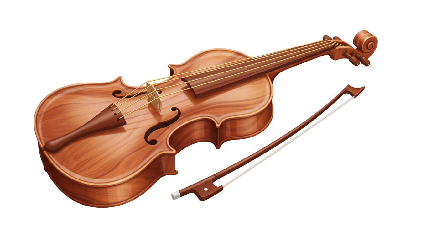 violin cartoon png PNG transparent background