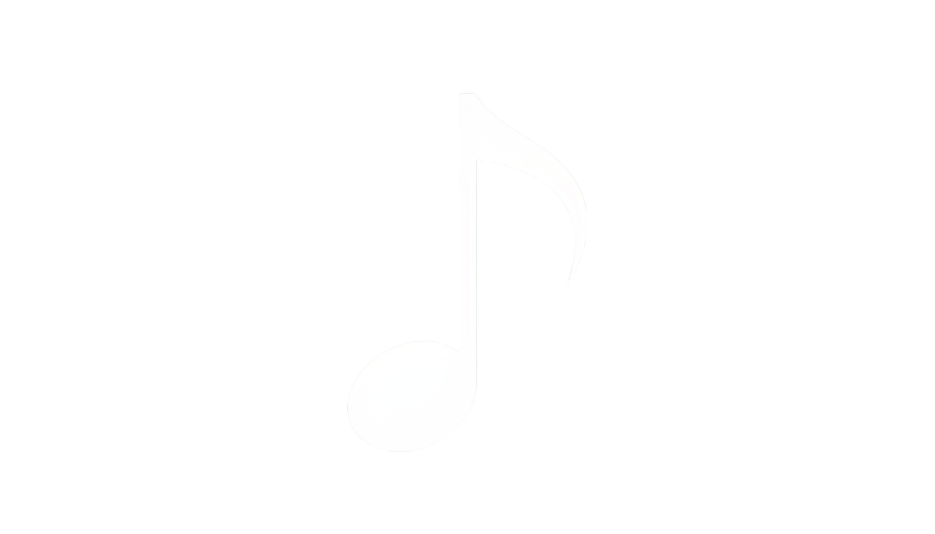 white music note png PNG transparent background