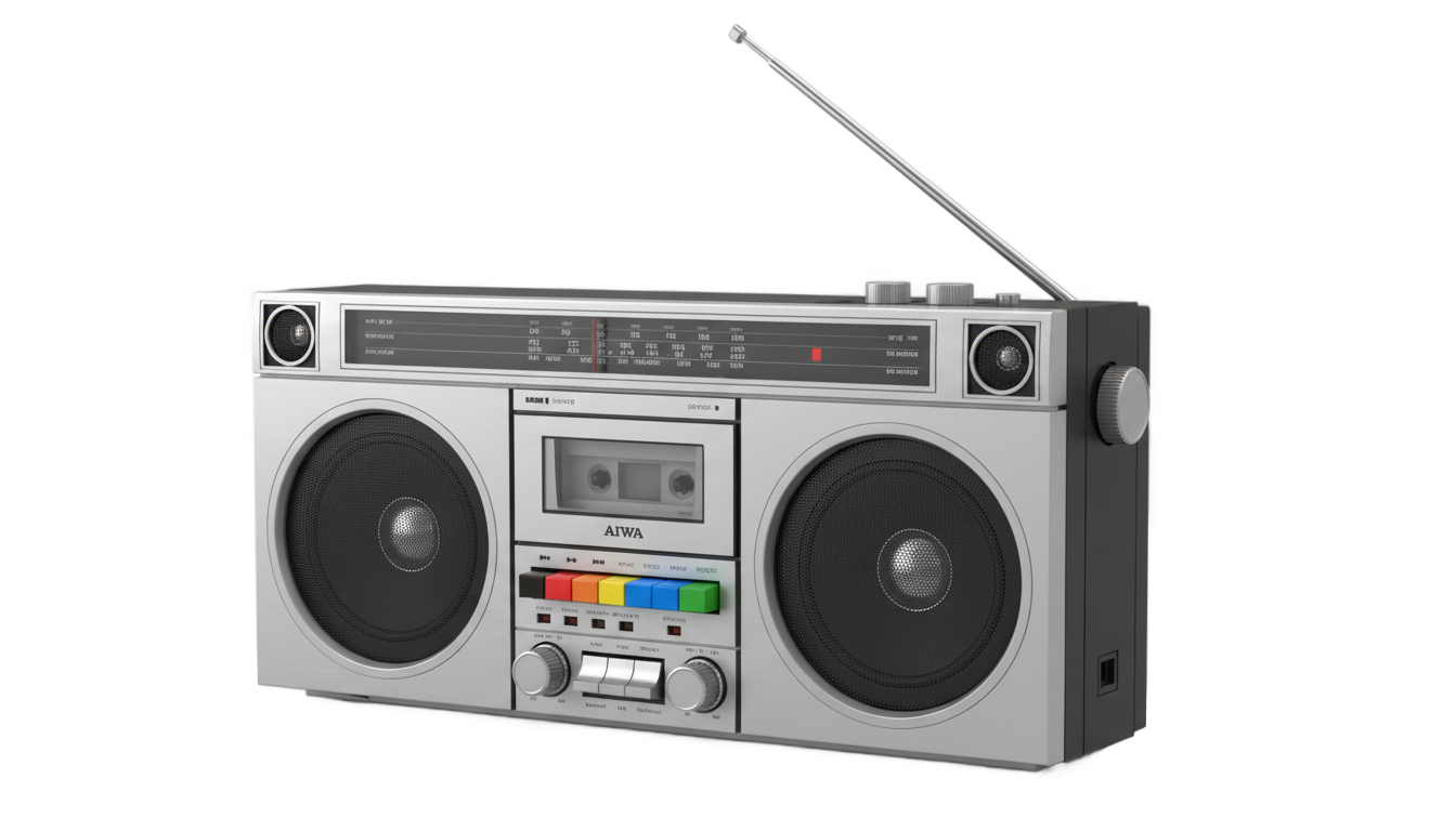 retro boombox png PNG transparent background
