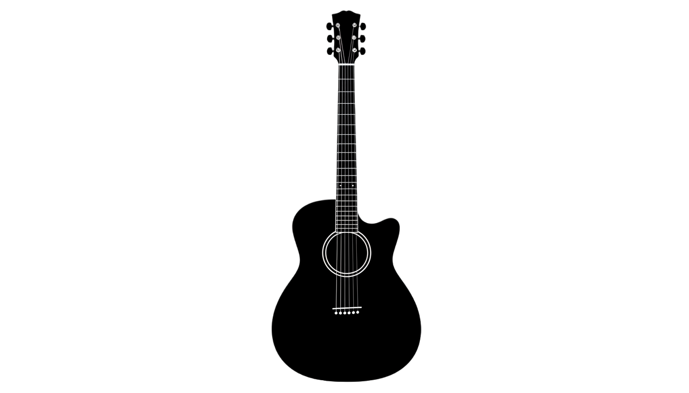 guitar silhouette png PNG transparent background