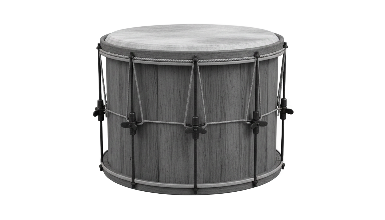 drum png black and white PNG transparent background
