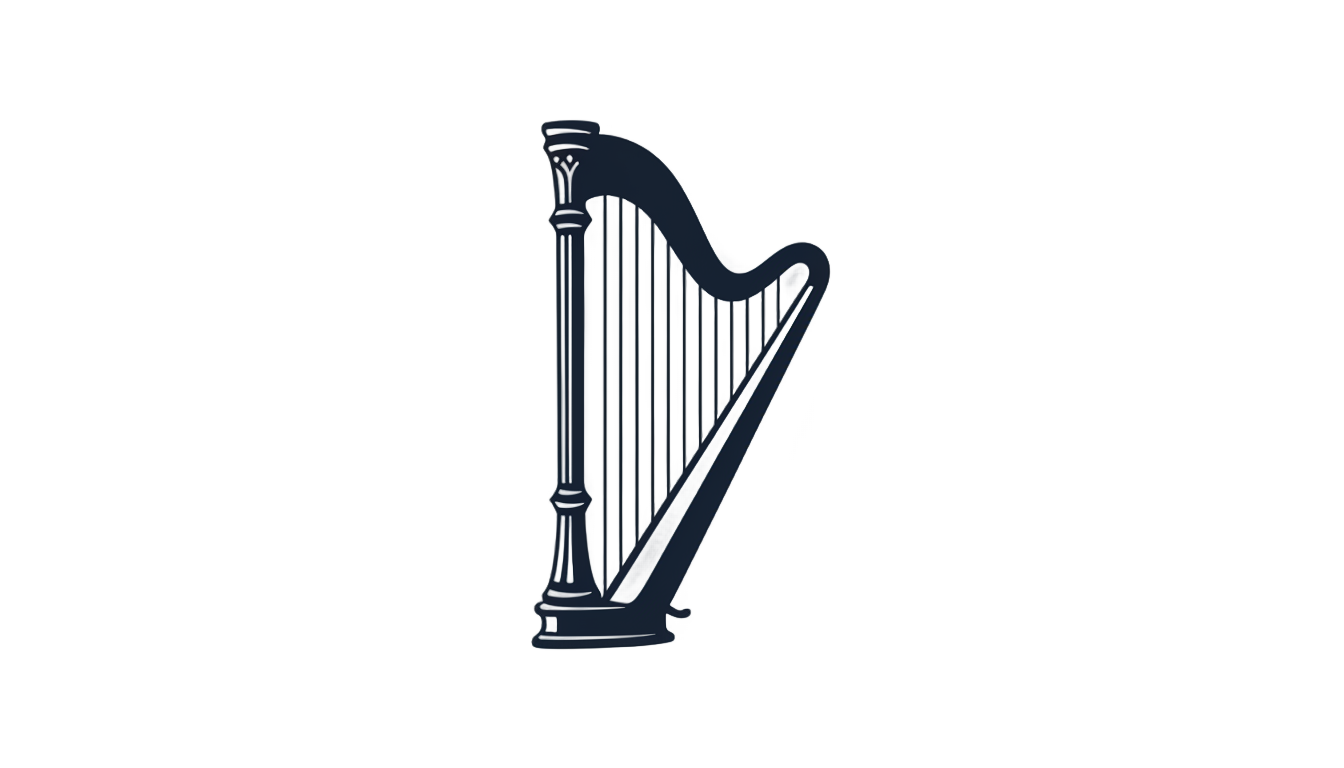 harp logo png PNG transparent background