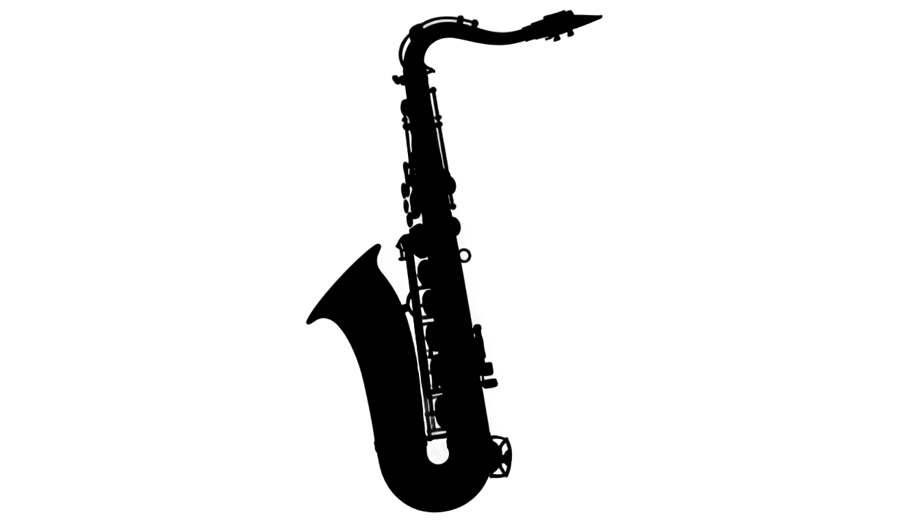 saxophone silhouette png PNG transparent background