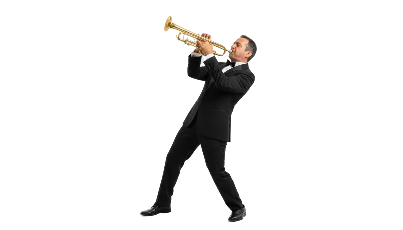 trumpet player png PNG transparent background