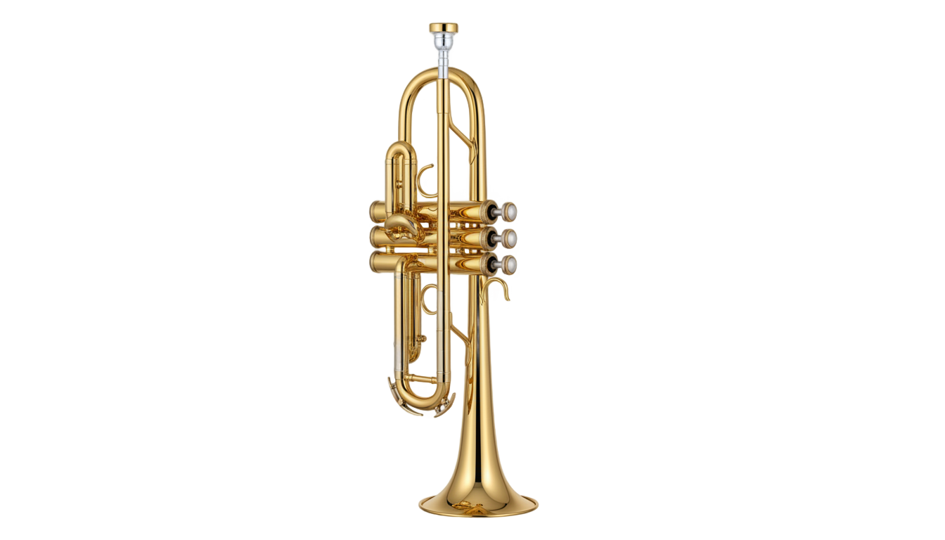 gold trumpet png PNG transparent background