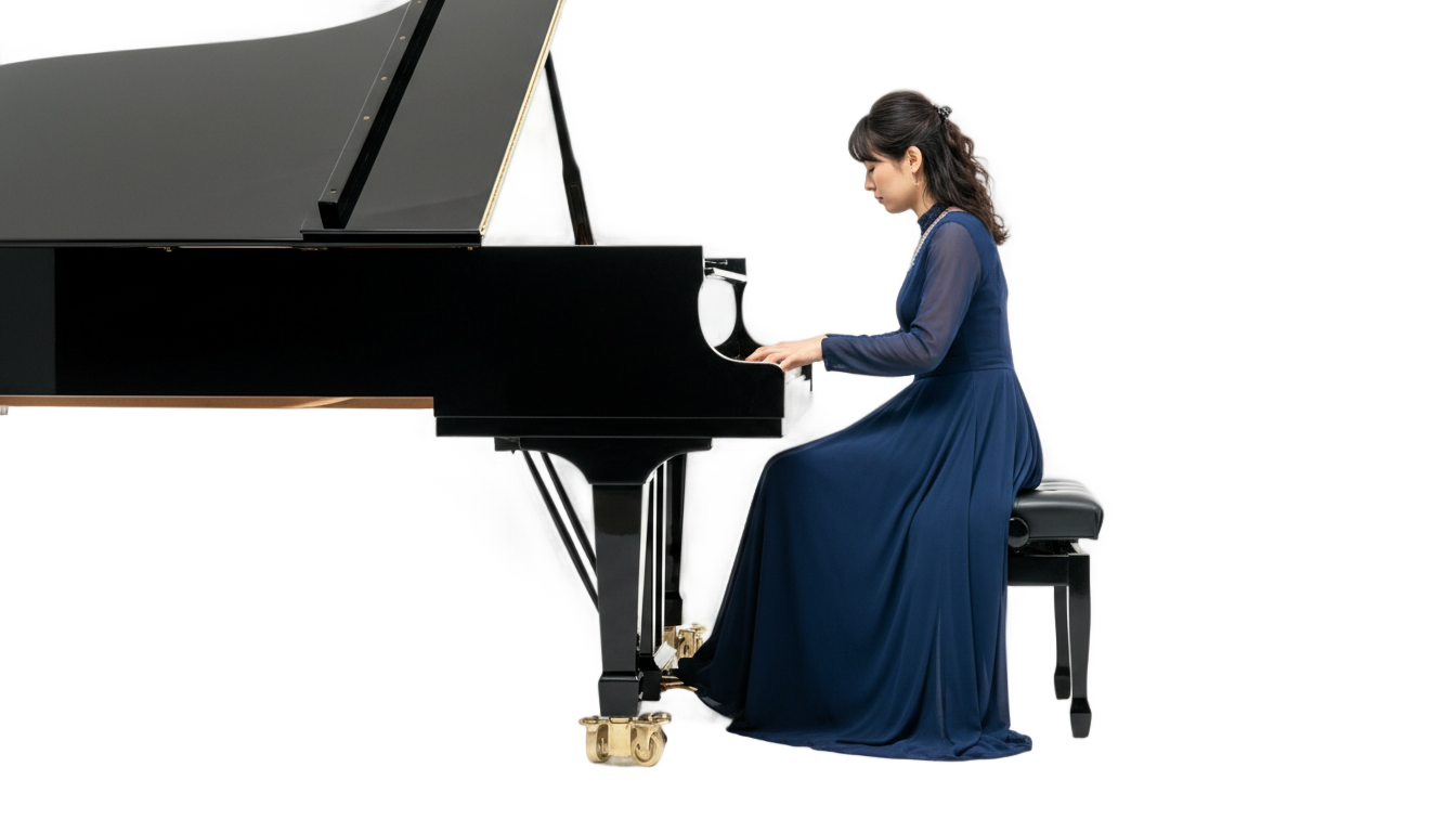 playing piano png PNG transparent background