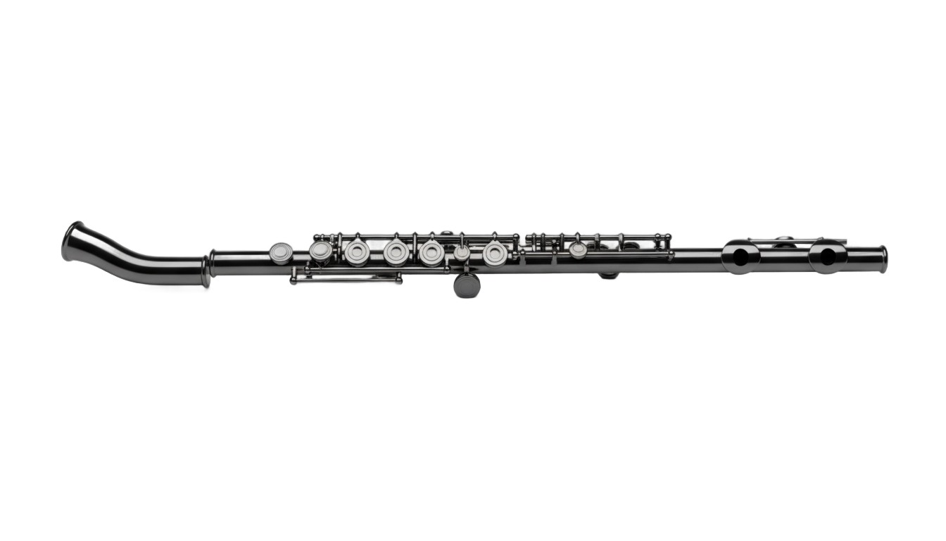 flute png black PNG transparent background