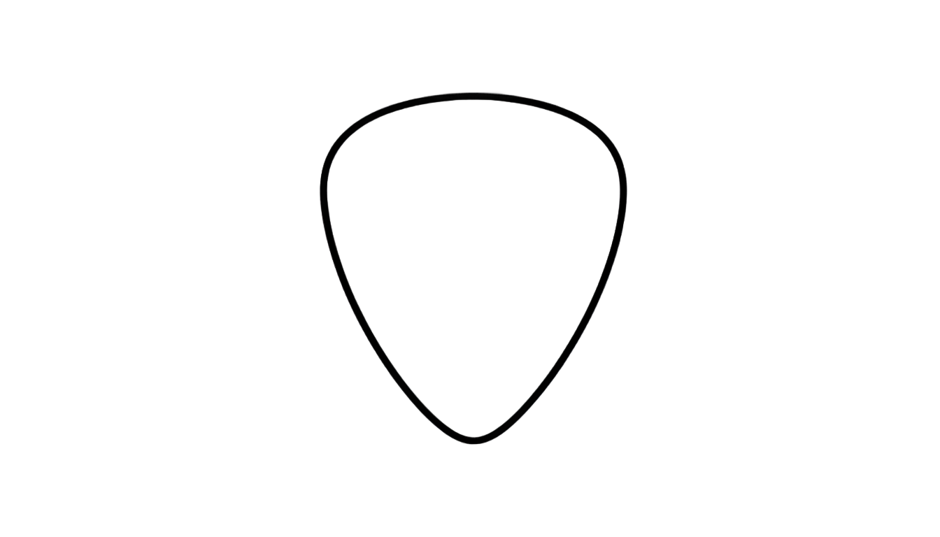 guitar pick outline png PNG transparent background