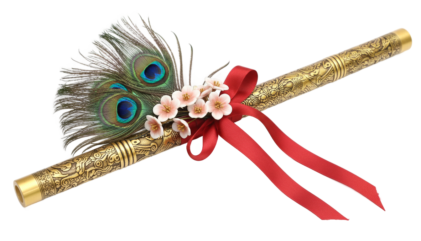 shree krishna flute png PNG transparent background