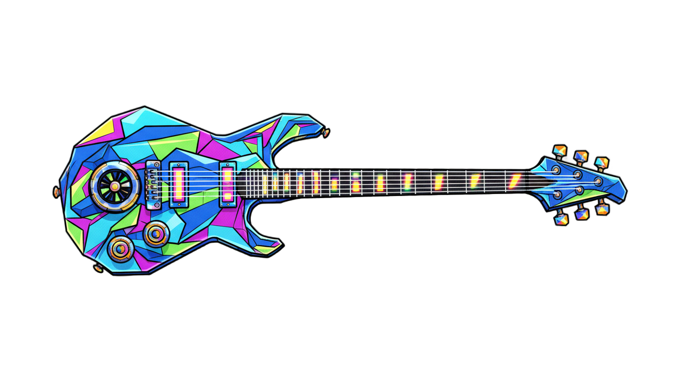 anime guitar png PNG transparent background