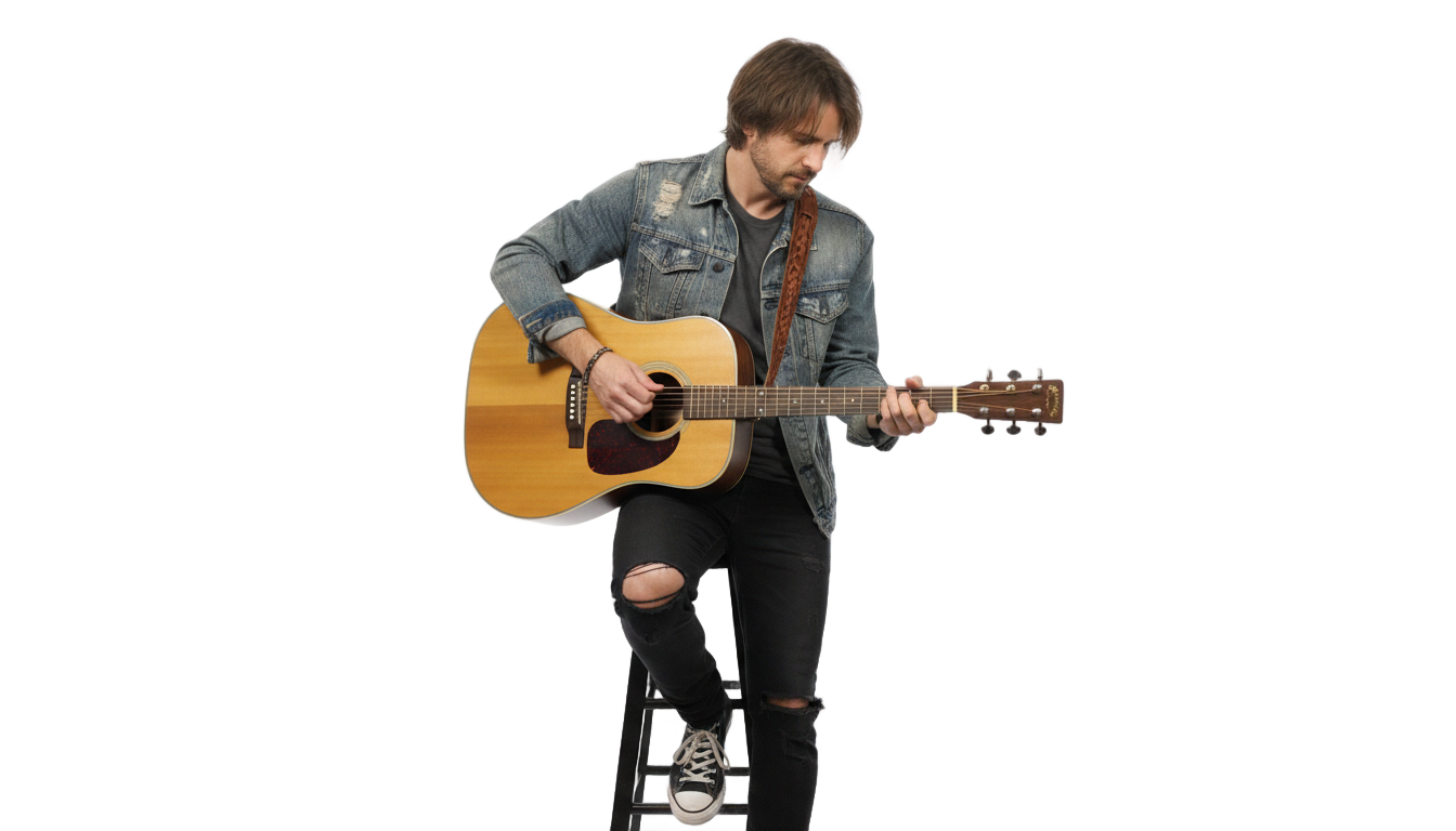 man playing guitar png PNG transparent background