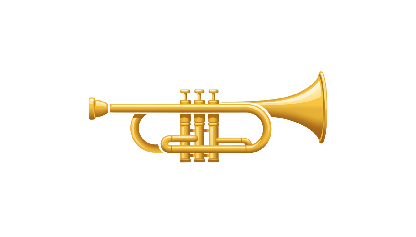 trumpet logo png PNG transparent background