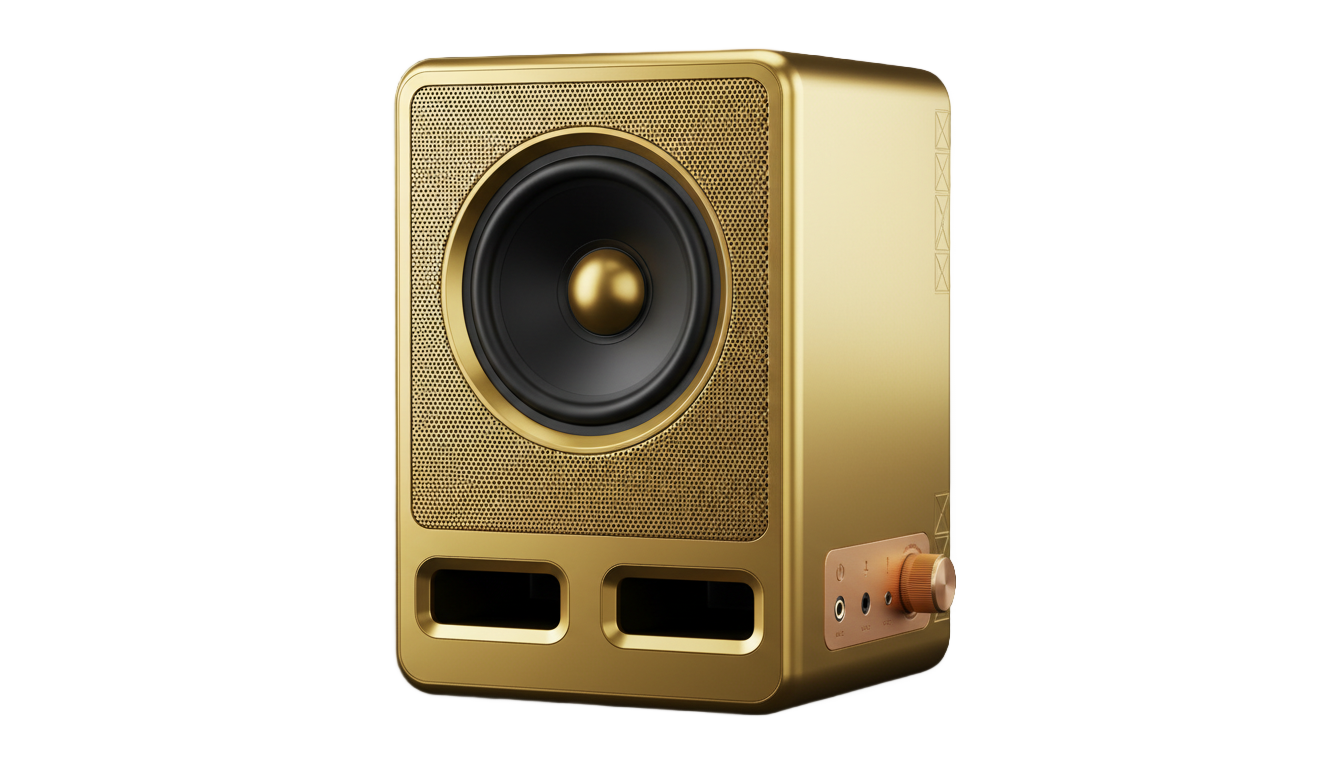 speaker gold png PNG transparent background