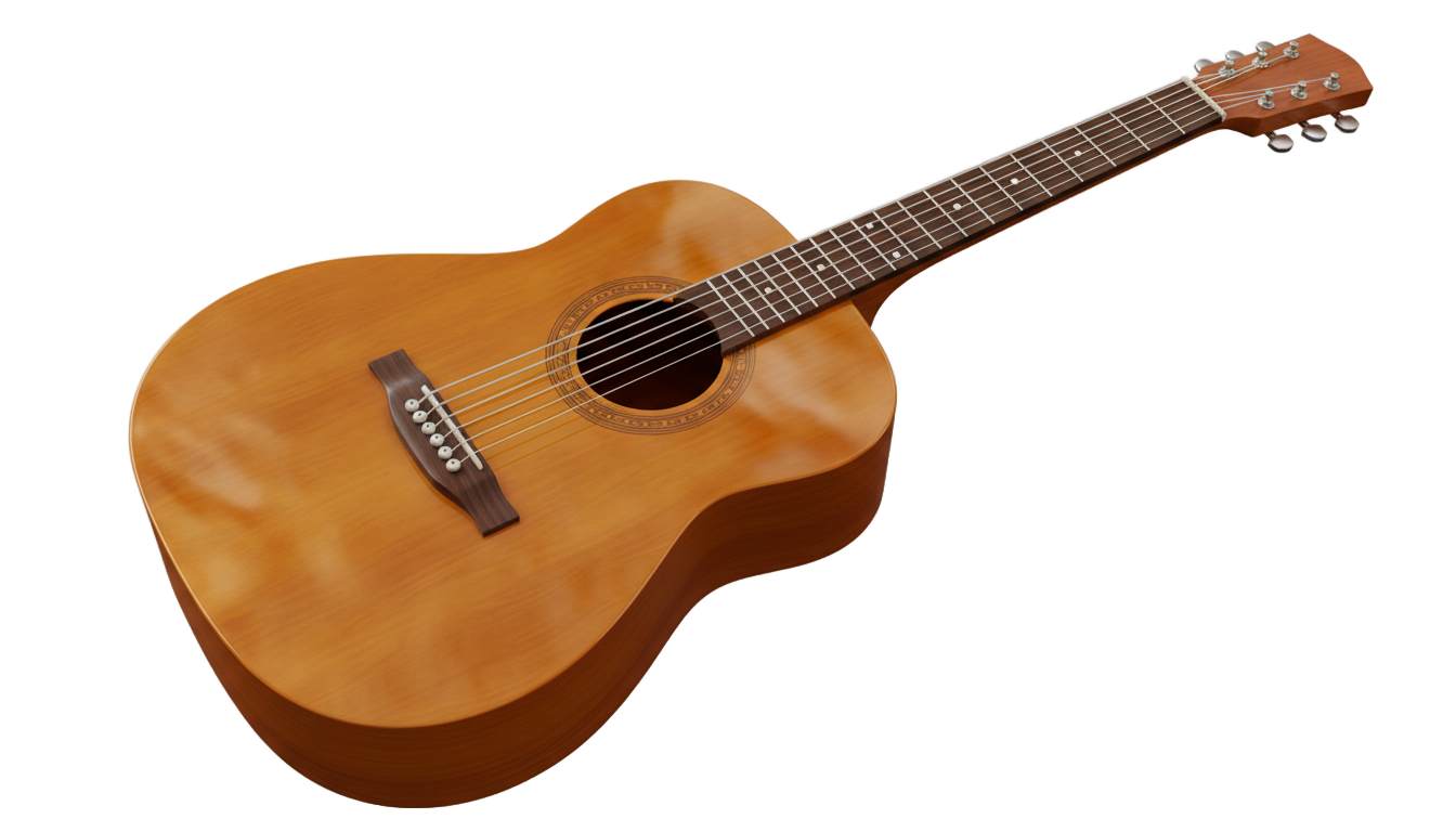 guitar 3d png PNG transparent background