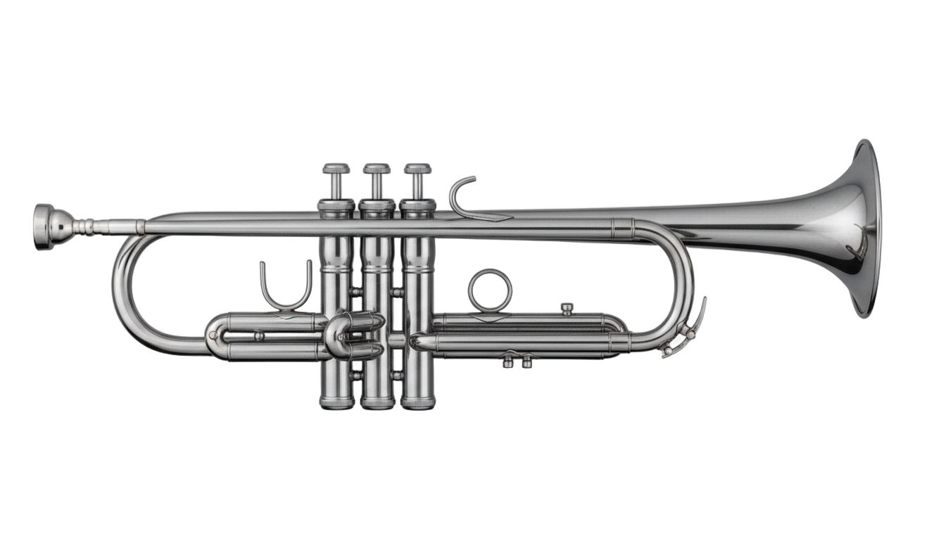 trumpet png black and white PNG transparent background