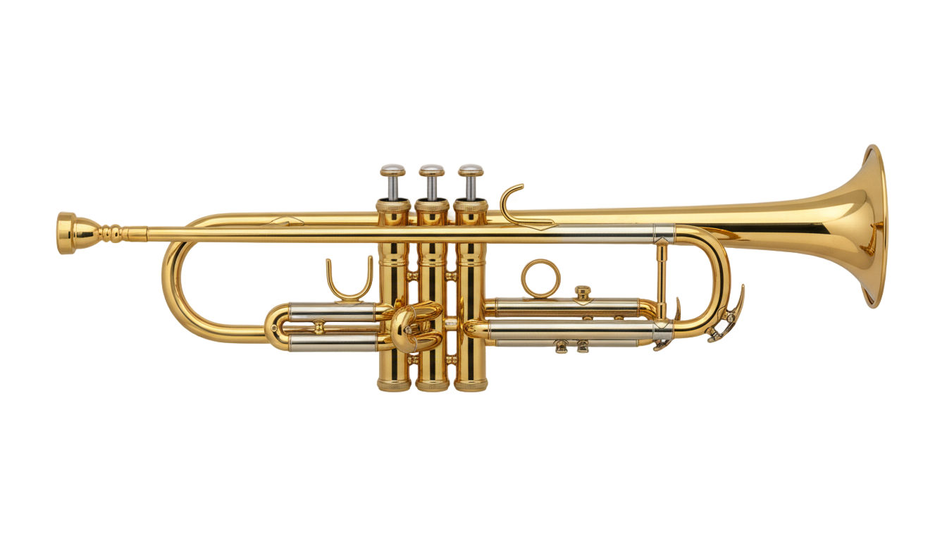 gold trumpet png PNG transparent background