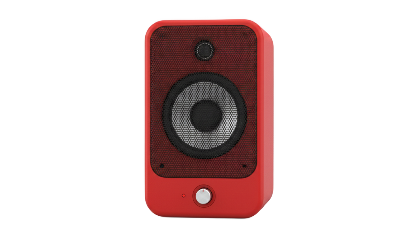 red speaker png PNG transparent background