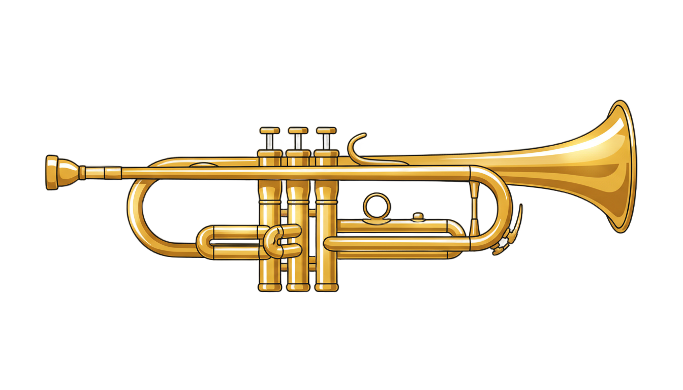 trumpet vector png PNG transparent background