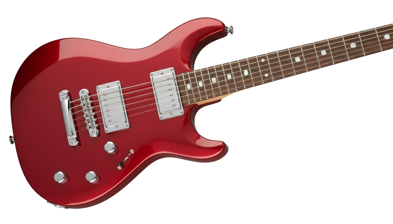 red guitar png PNG transparent background