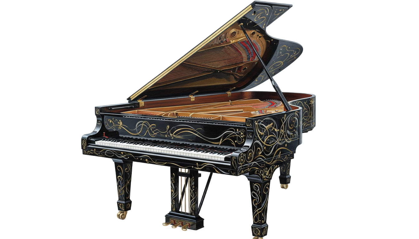 piano art png PNG transparent background