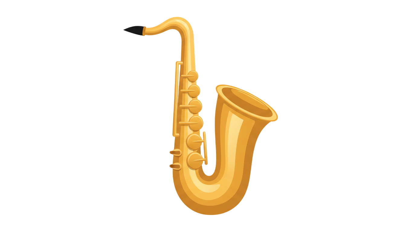 saxophone emoji png PNG transparent background