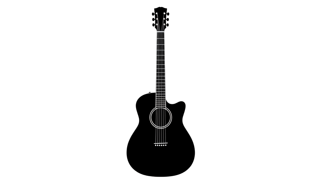 guitar silhouette png PNG transparent background