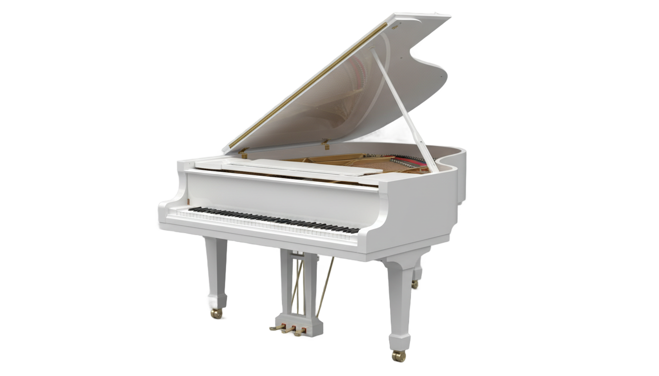 white piano png PNG transparent background