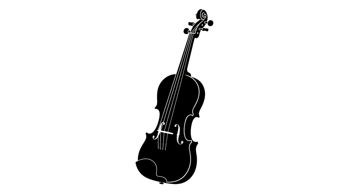 violin silhouette png PNG transparent background