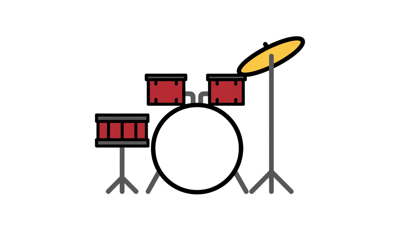 drum kit icon png PNG transparent background