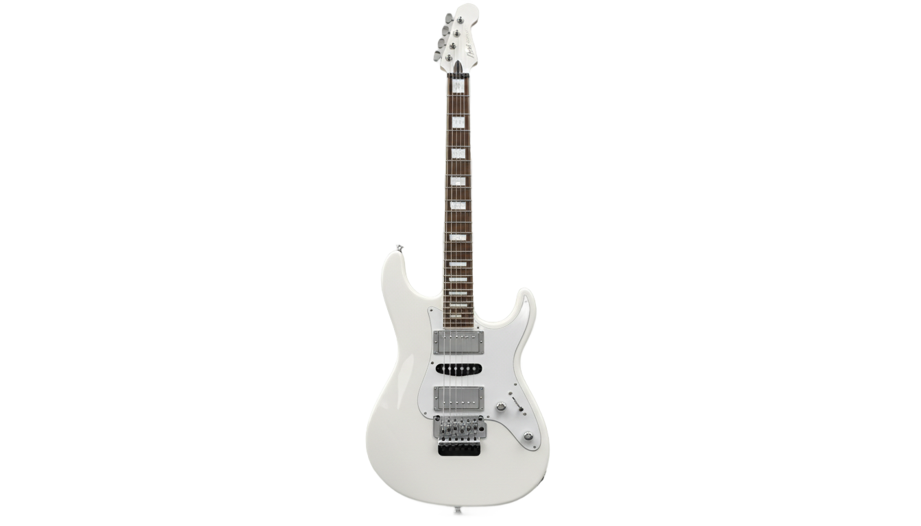 white electric guitar png PNG transparent background