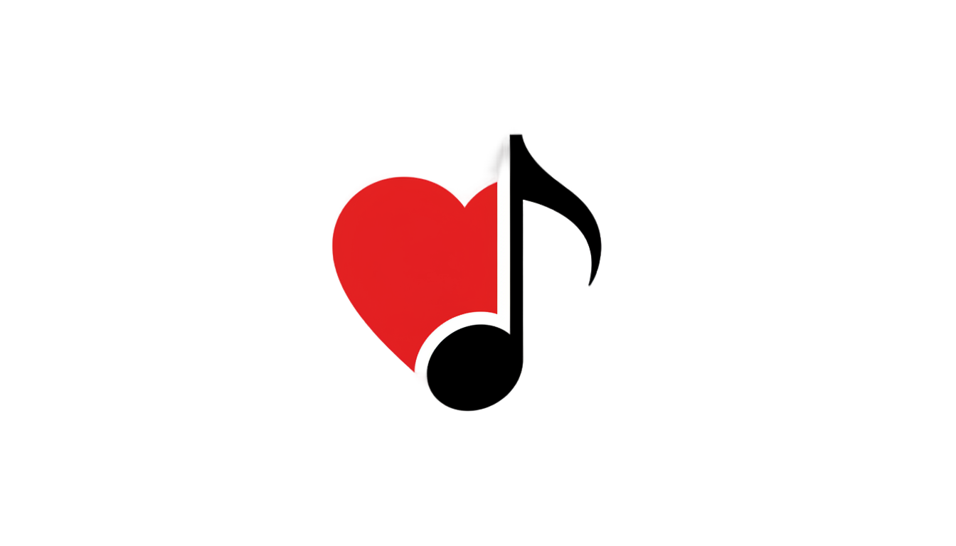 heart music note png PNG transparent background