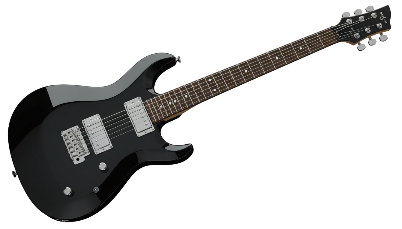 black guitar png PNG transparent background