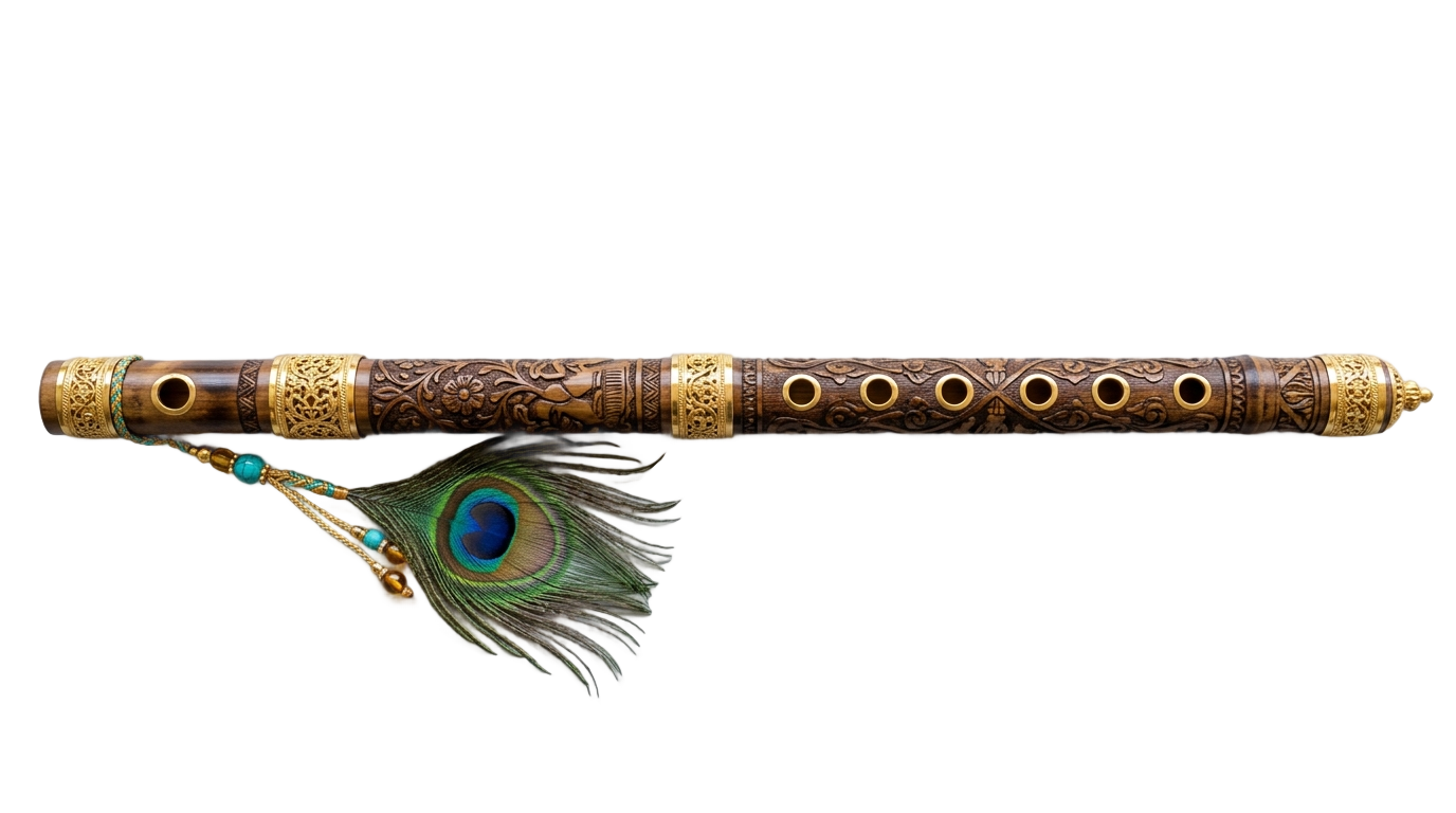 sree krishna flute png PNG transparent background