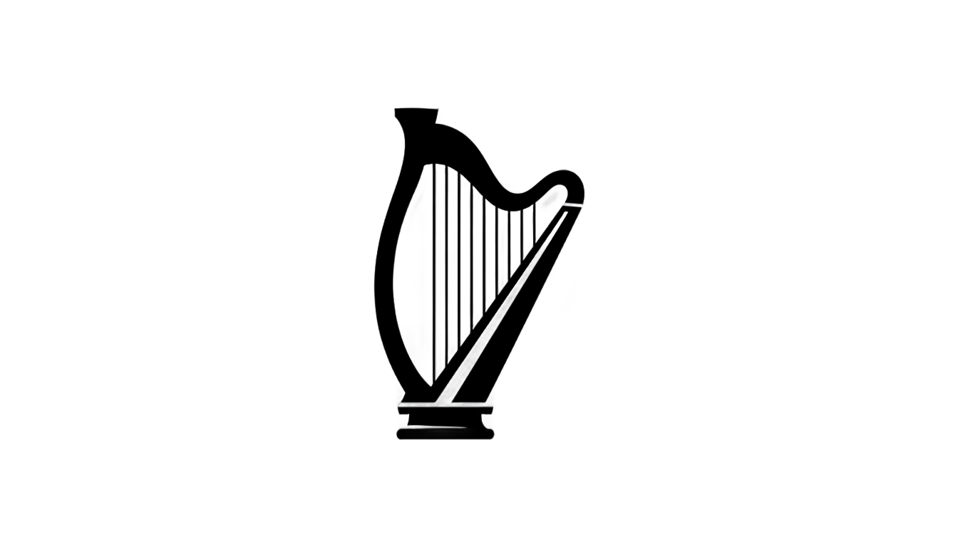 harp logo png PNG transparent background