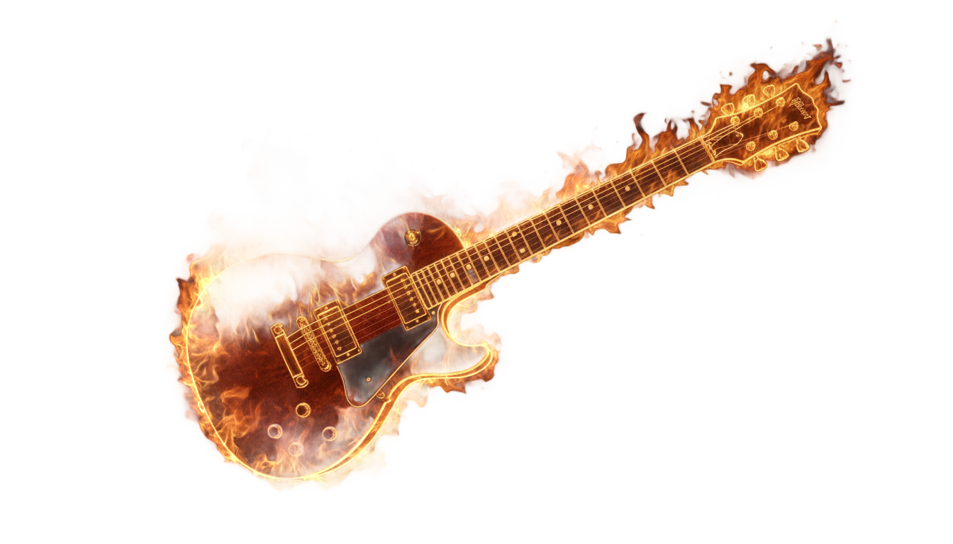 guitar fire png PNG transparent background