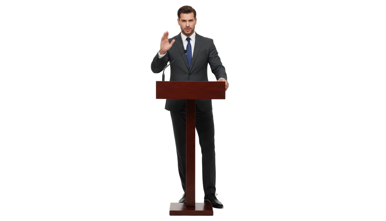 public speaker png PNG transparent background