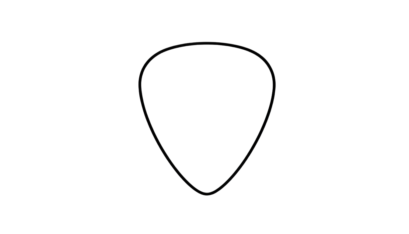 guitar pick outline png PNG transparent background