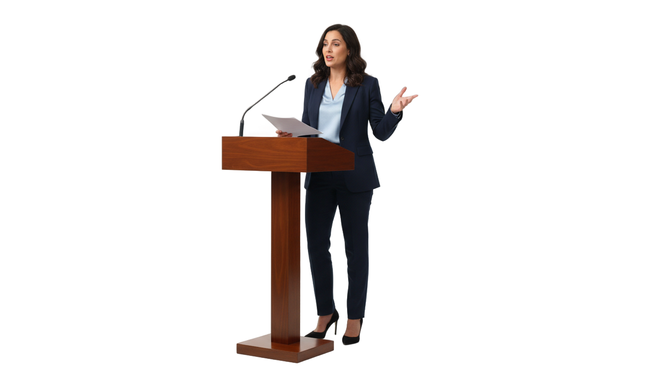 speaker woman png PNG transparent background