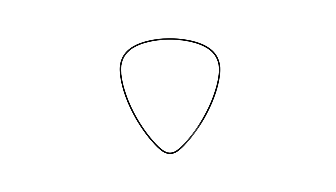 guitar pick outline png PNG transparent background