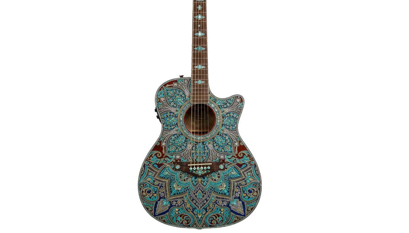 guitar art png PNG transparent background