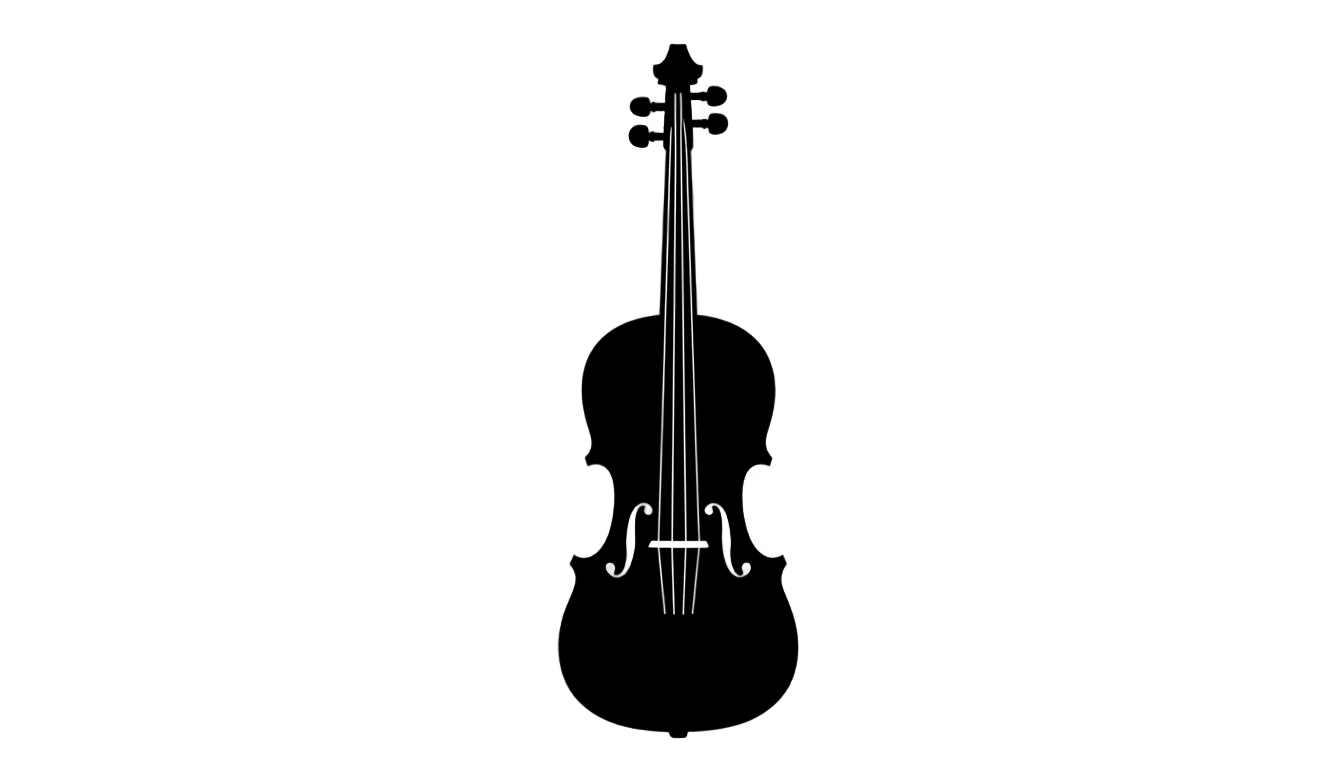 violin silhouette png PNG transparent background