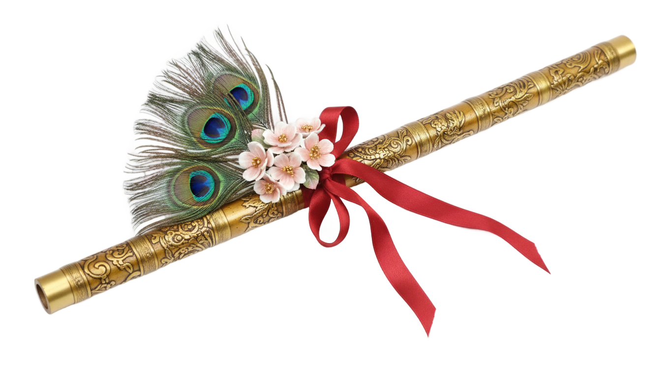 shree krishna flute png PNG transparent background