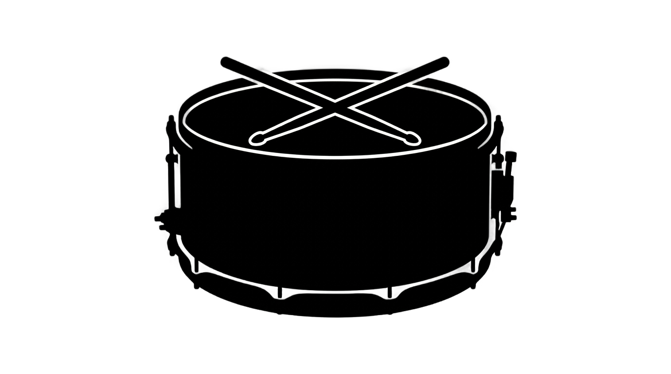 snare drum silhouette png PNG transparent background