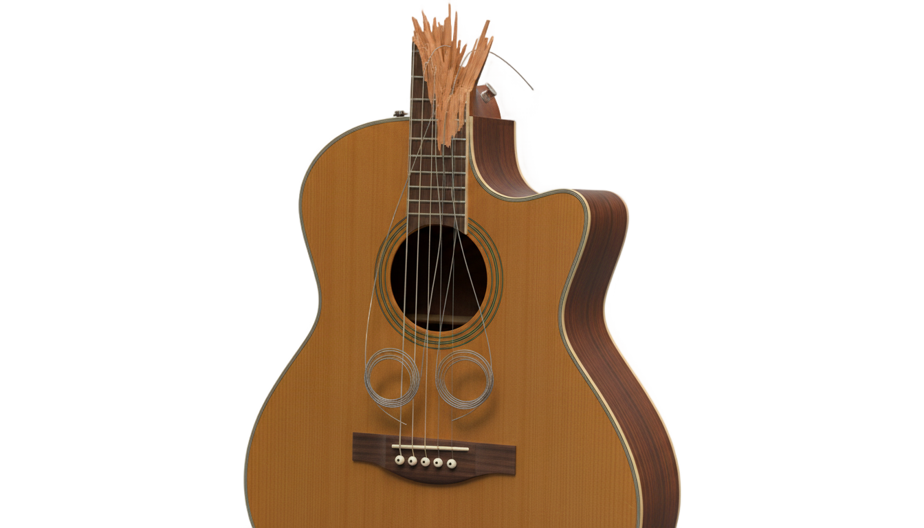 broken guitar png PNG transparent background