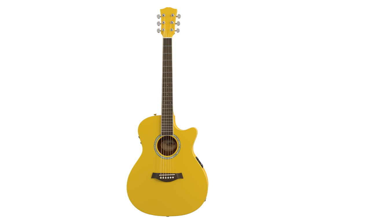 yellow guitar png PNG transparent background