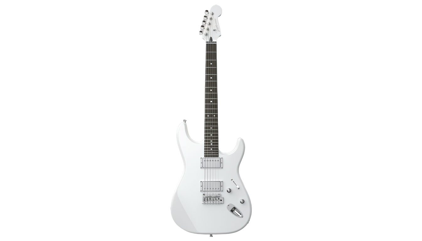 white guitar png PNG transparent background