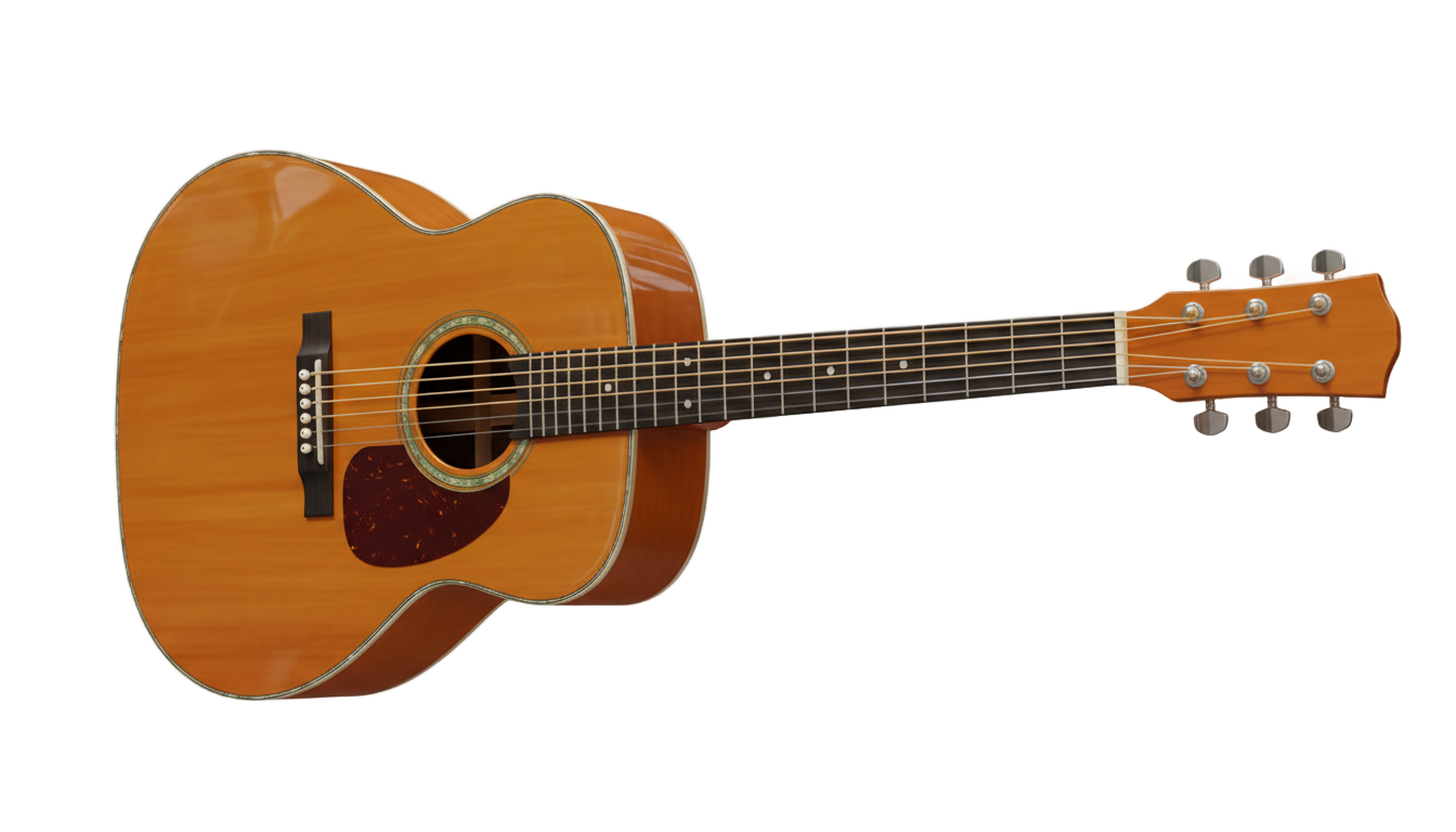 guitar 3d png PNG transparent background